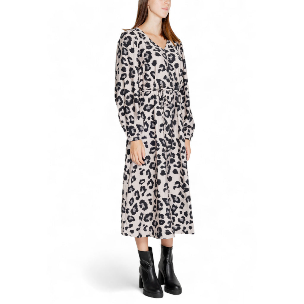 Jacqueline de Yong JDYCAROLINE L/S MIDI SLIT DRESS WVN